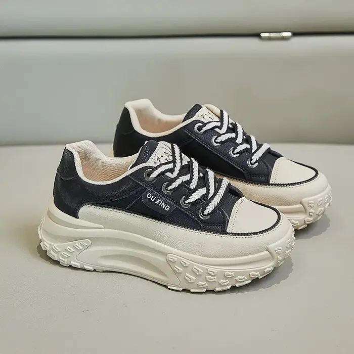 Optical Soled Women's Dad Shoes, Chaussures simples décontractées, Chaussures canisées à la mode