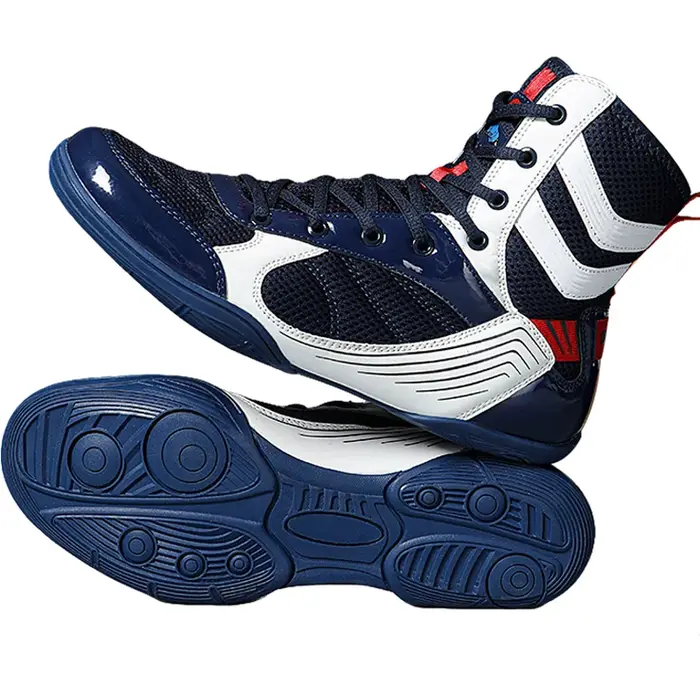 Chaussures de lutte antidérapantes chaussures de lutte à haute Traction pour hommes chaussures durab