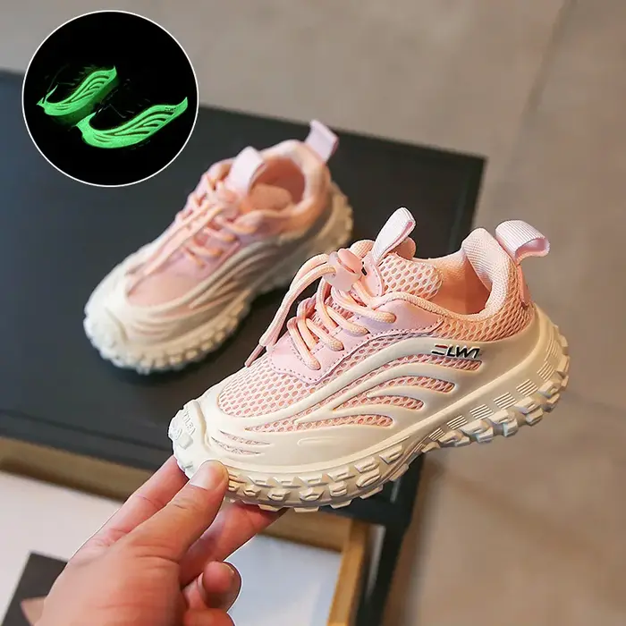 Chaussures de sport respirantes et réfléchissantes pour enfants