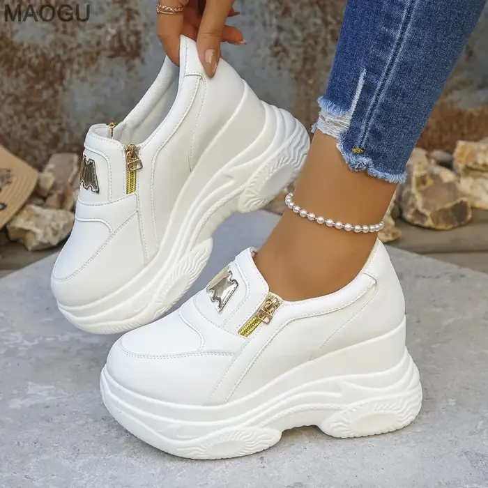 Chaussures à plateforme à semelle épaisse pour femmes