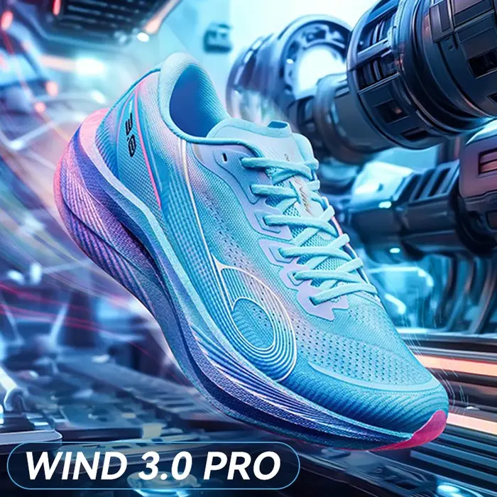 QIAODAN WIND 3PRO Chaussures de course Marathon avec plaque en carbone