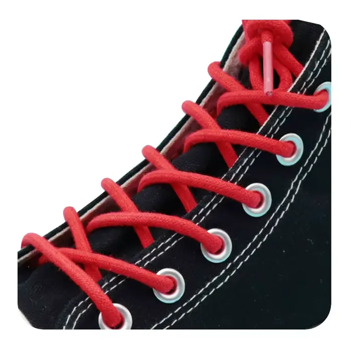 Weiou – chaussures de sport, 100% coton ciré, 5MM, forme ronde, étanche, jaune/rouge, pour fille
