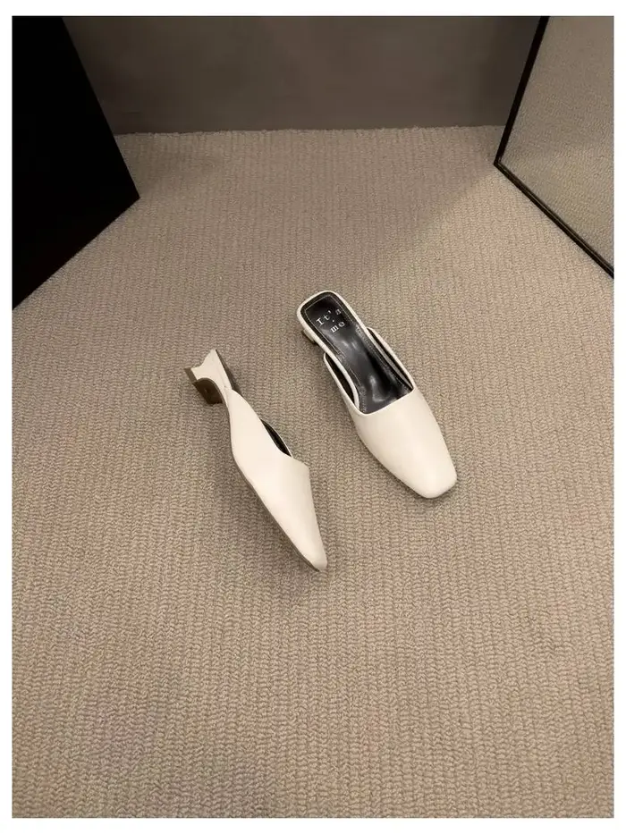 Chaussures Mules à Motif Zèbre pour Femme