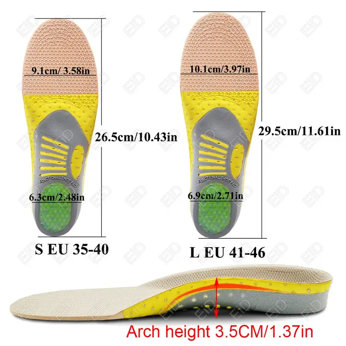 Semelles orthopédiques en gel de qualité supérieure unisexe, pied plat 4WD, semelle de santé pour ch
