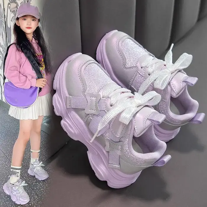 Nouvelles Chaussures de Course Athlétiques Légères pour Enfants 2026 – Baskets Décontractées de Mode pour Filles et Garçons, Idéales pour l'Extérieur et la Marche