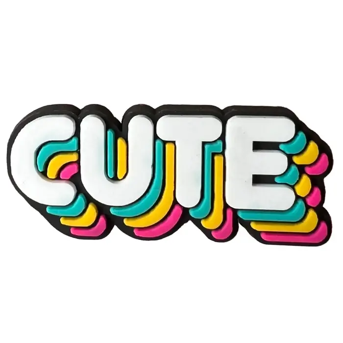 Offres spéciales 1 pièces Phrases anglaises chaussure breloque bouton accessoires sandales décoration ajustement bricolage enfants fête femmes présent