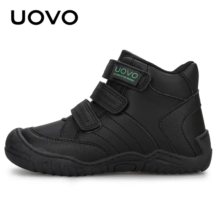 UOVO nouveauté chaussures d'école mi-mollet garçons randonnée mode Sport en plein air enfants espadrilles décontractées taille # 26-36