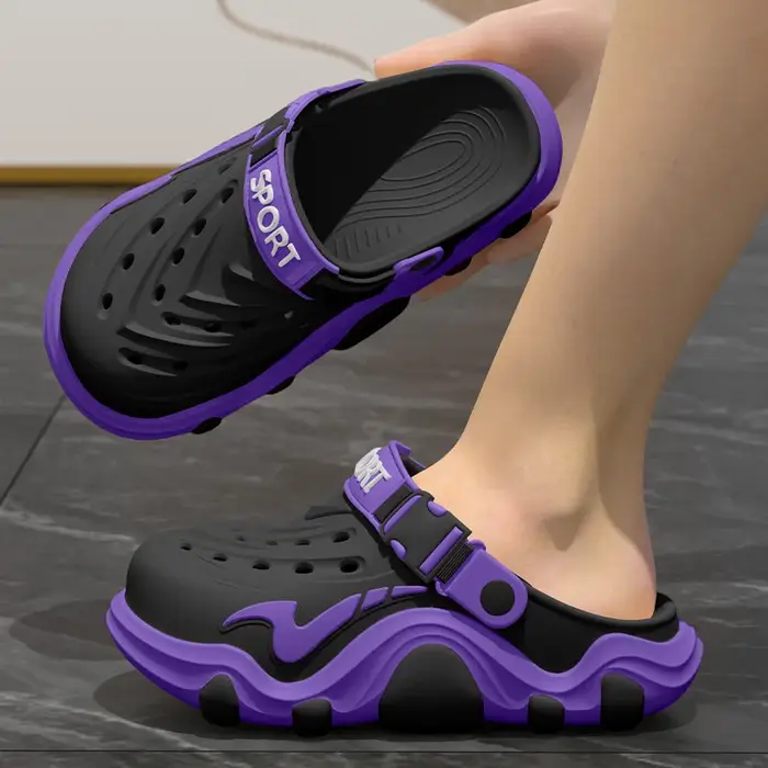 Chaussures perforées à soutien de la voûte plantaire pour hommes, nouvelle collection été 2026, antidérapantes, résistantes à l'usure, sandales de plage respirantes