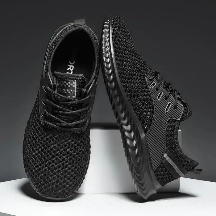 Baskets respirantes en maille creuse pour hommes, chaussures de sport de tennis d'été, chaussures de basket-ball, marche décontractée, originales, hommes