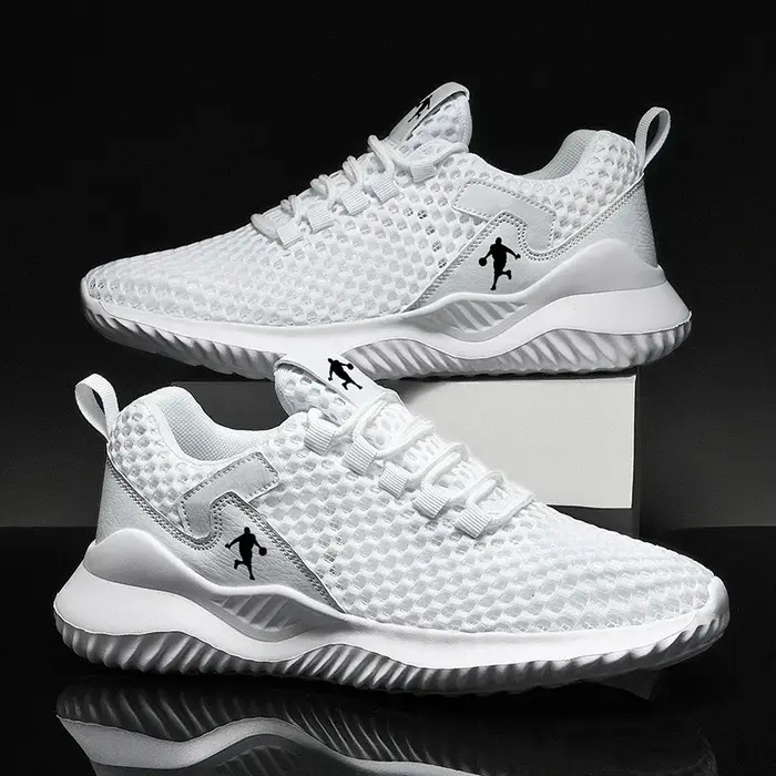 Hommes baskets blanc clair respirant chaussures De course
