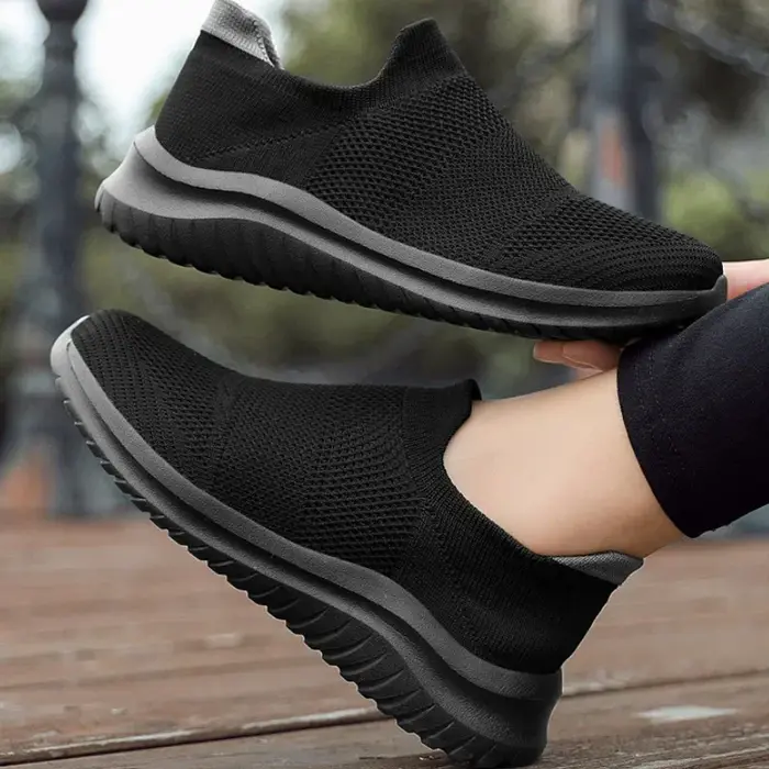 Hommes baskets unisexe chaussures décontractées semelle souple Slip-On chaussure vulcanisée mocassins légers grande
