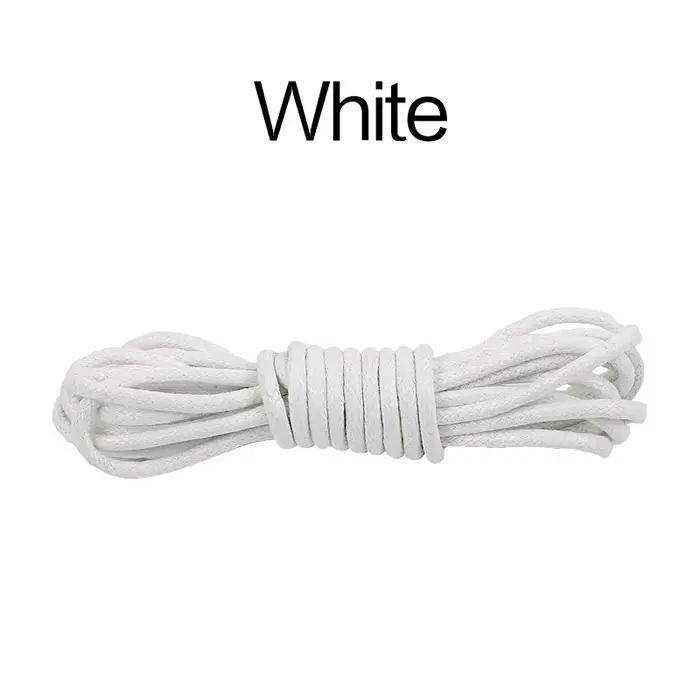 70/90/120/150/160CM lacets de chaussures ronds en coton ciré chaussures en cuir dentelle lacets impe