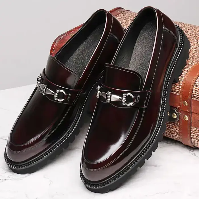 Chaussures provoqué en cuir Horse Street pour hommes