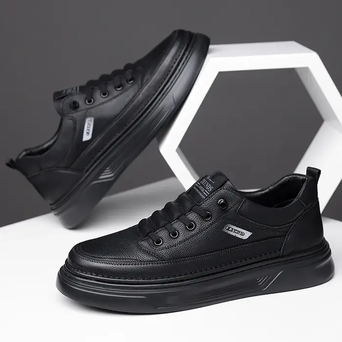 Chaussures décontractées en cuir PU pour hommes
