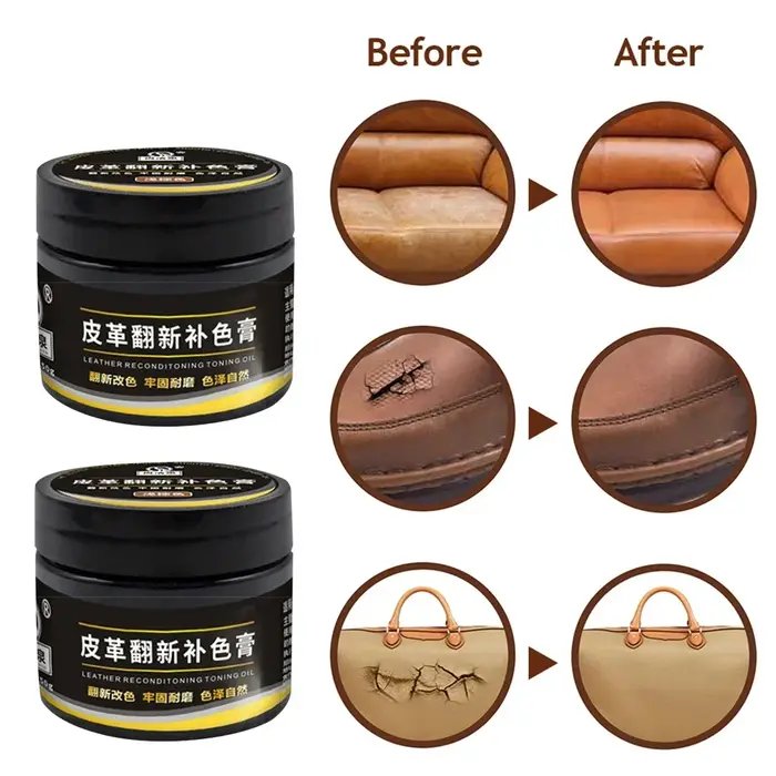 Peinture pour cuir, crème pour chaussures