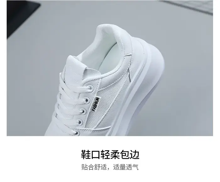 Femmes blanc grosses chaussures femme à lacets plate-forme Sneaker 2025 dames