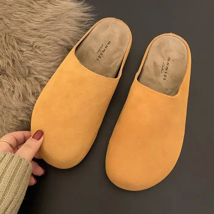 Crestar mode pantoufles plates pour femmes 2025 nouveau extérieur confortable doux plat Mules dame r