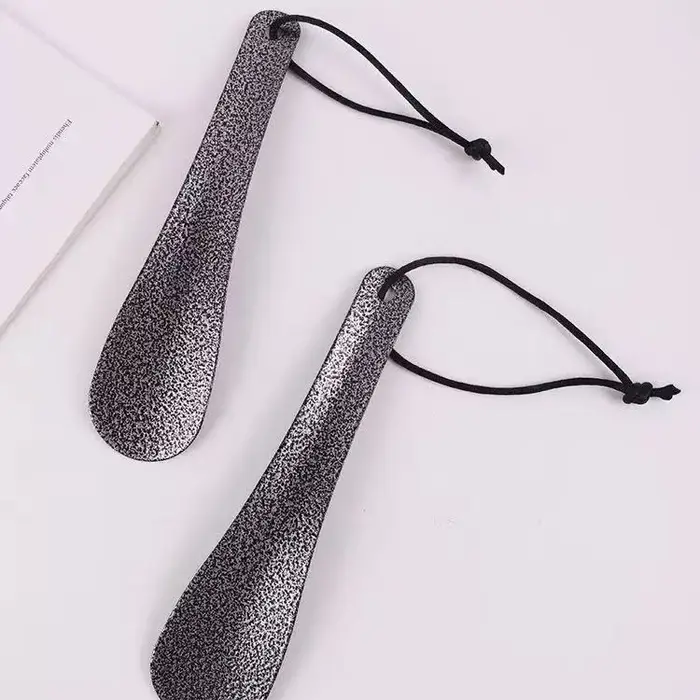 Chausse-pied en acier inoxydable 19cm | Aide à chaussures portable en métal pour hommes et femmes | Essentiel à enfiler