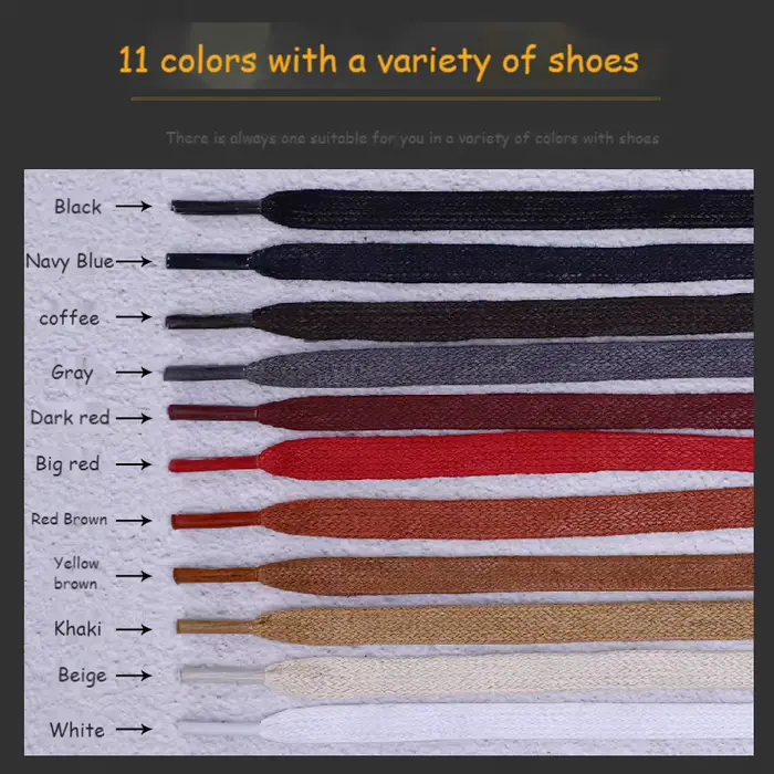 1 paire de lacets en coton ciré 0.8 CM de largeur lacets plats imperméables bottes unisexe baskets d