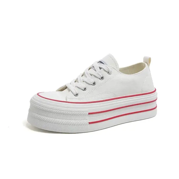 Chaussures en toile à fond épais pour femmes