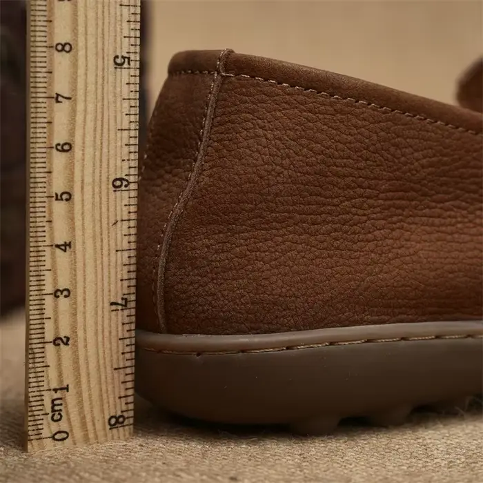 Mocassins d'affaires décontractés en cuir véritable italien pour hommes