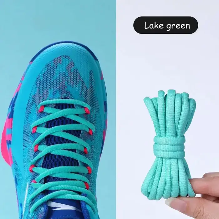 Lacets demi-ronds chaussures de basket-ball