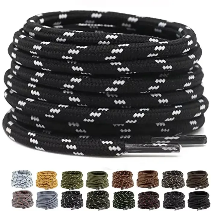 Lacets Ronds Lumineux pour Chaussures de dehors