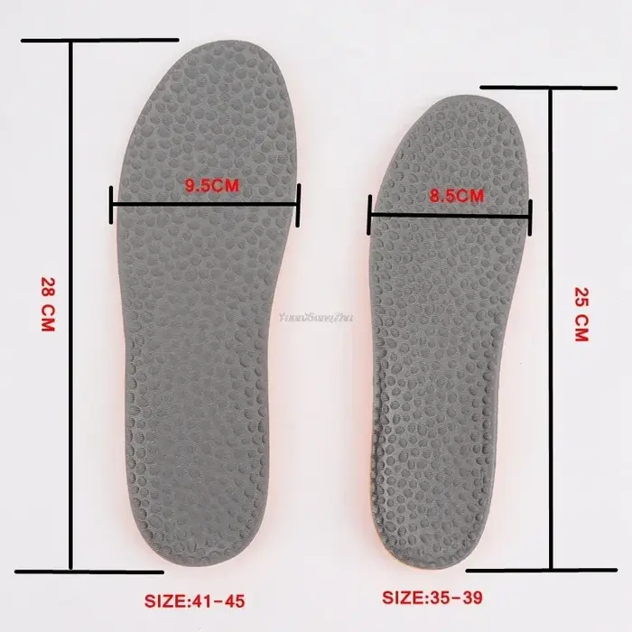 Semelle intérieure en mousse à mémoire de forme pour chaussures décontractées, offre une excellente
