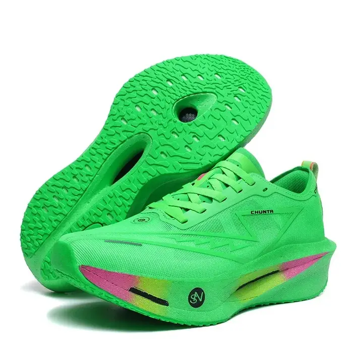 Chaussures de course 2026 avec plaque carbone, spécialité marathon, pour hommes et femmes, respirant