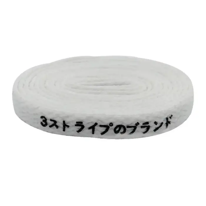 Coolstring 8mm japonais noir blanc lettre impression lacets