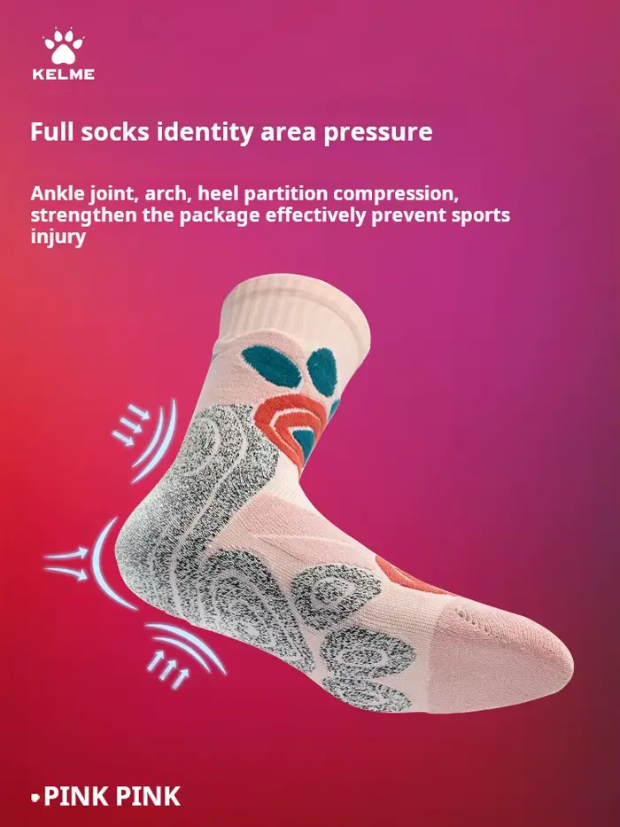 Kelme-Chaussettes longues de sport, respirantes et coordonnantes, socquettes de course, de basketball professionnelles, American Elite