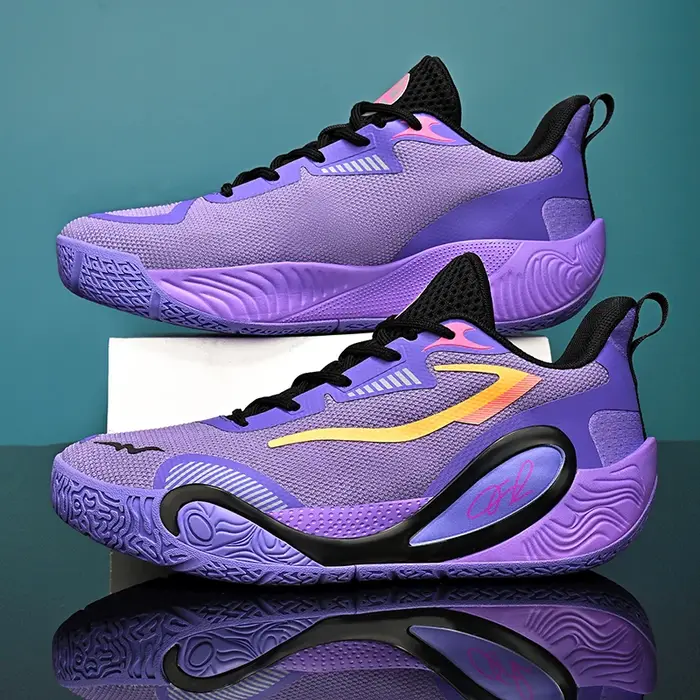 Chaussures de basket-ball pour hommes, respirantes, antidérapantes, résistantes à l'usure, chaussure