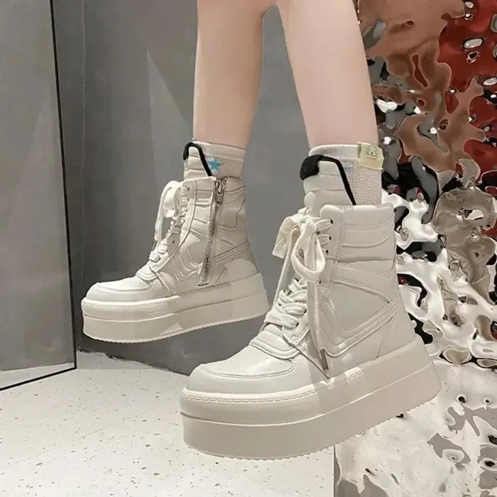 Chaussures à plateforme épaisse pour femme