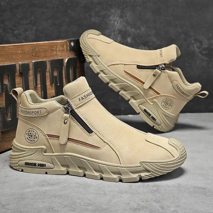 Sneakers à fermeture éclair pour hommes