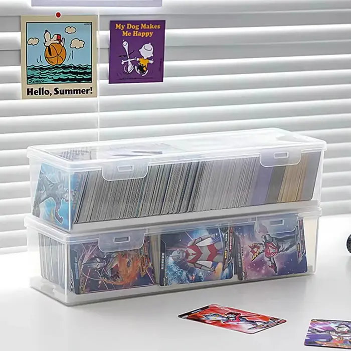 Boîte de rangement de cartes avec panneaux de séparation