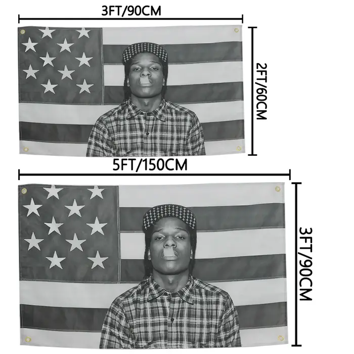 Asap Rockys – drapeaux de rappeur