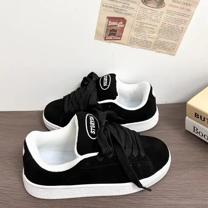 Chaussures de couple tailles 35-44 – Baskets décontractées coréennes polyvalentes de haute qualité pour femmes –