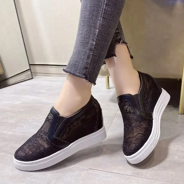 Nouvelles Baskets compensées à plateforme pour femme