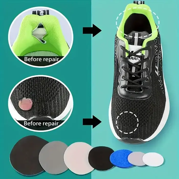Lot de 48 patchs de réparation de chaussures autocollants robustes