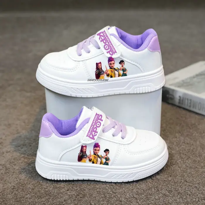Kpop Demon Hunters Chaussures de basket tendance, Chaussures de tennis mignonnes motif ange, Chaussu