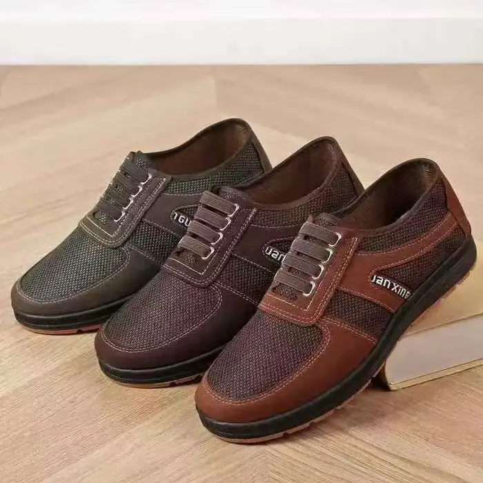 Chaussures à enfiler à quatre nervures pour hommes