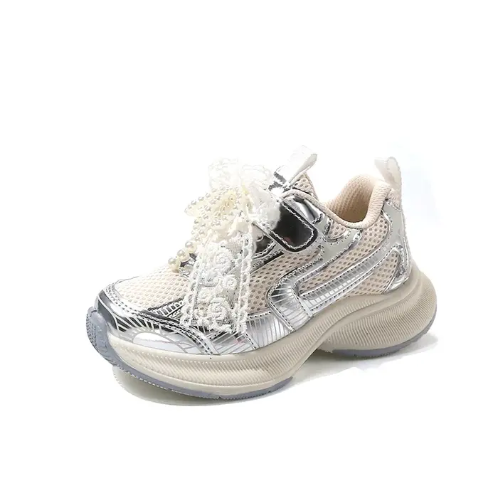 Chaussures de sport pour filles printemps automne rose chaussures décontractées respirantes pour fil