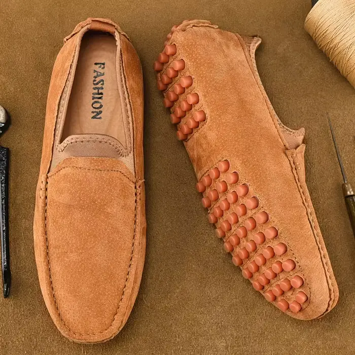 Chaussures Le Fu pour hommes de luxe 2025 nouvelles chaussures de bateau décontractées en daim chaus