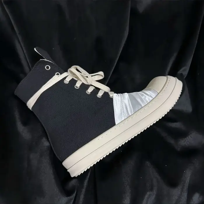 Ro marque Ro hommes chaussure femmes Sneaker blanc toile chaussures haut espadrilles décontractées fermeture éclair luxe
