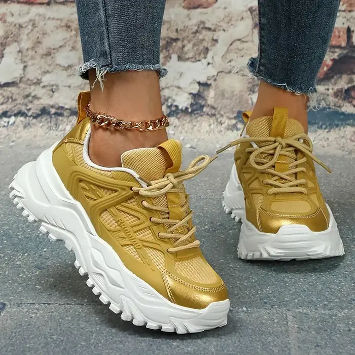 Chaussures de dehors à Plateforme Rose pour Femme
