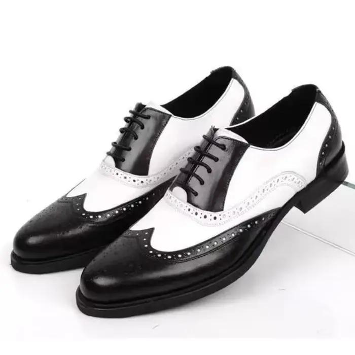 Couleurs mélangées hommes chaussures habillées rétro