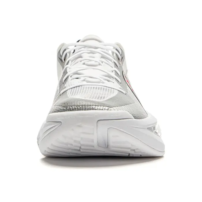Li Ning ULTRALIGHT Chaussures de basket-ball basses pour hommes blanches ABAV007-4