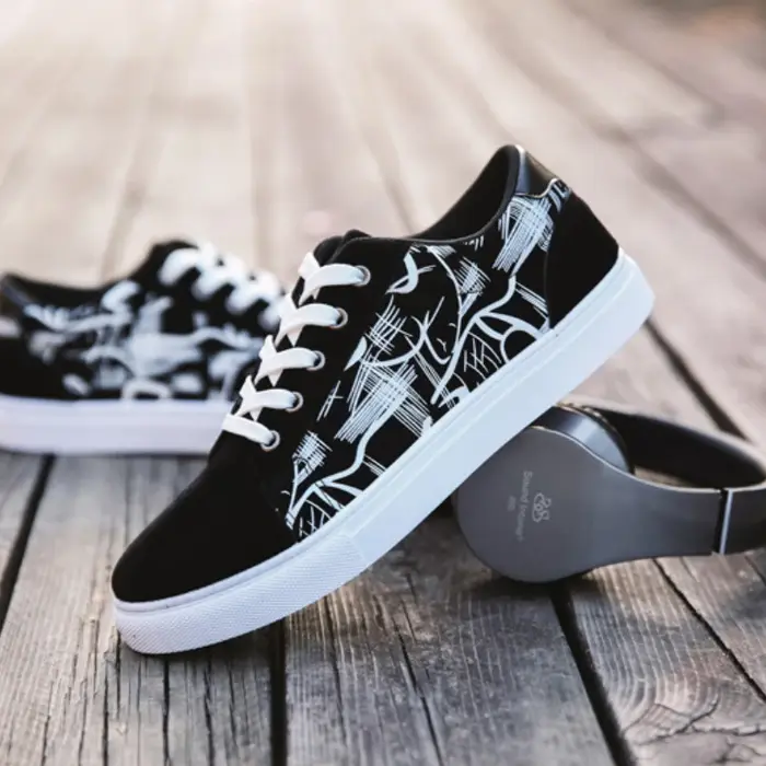 2025 nouveaux hommes toile chaussures mode originale