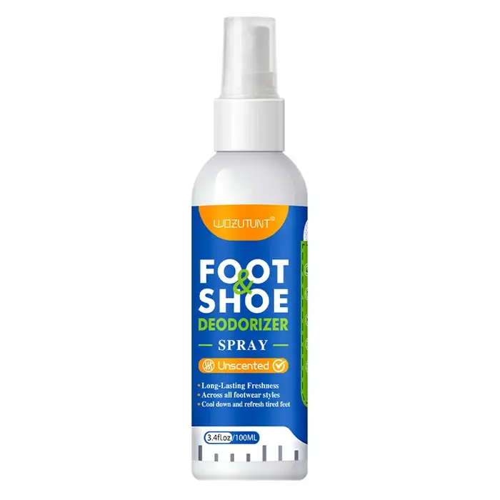 Spray désodorisant pour chaussures de pied, 100ml, parfum de citron, odeur de choc, élimination des 