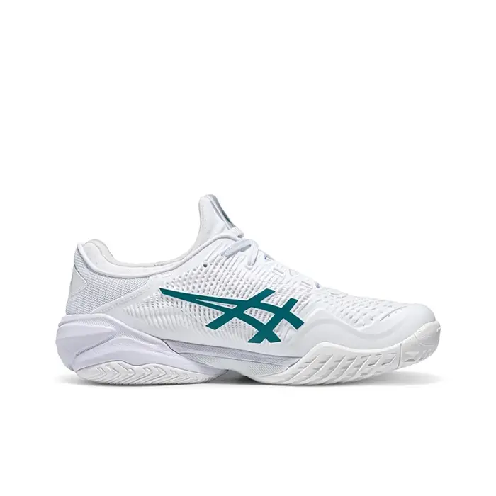 ASICS Court FF 3 Chaussures de tennis pour hommes basses blanc/vert 1041A574-100